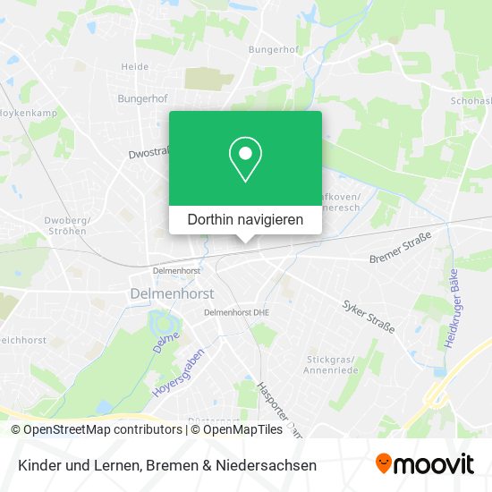 Kinder und Lernen Karte