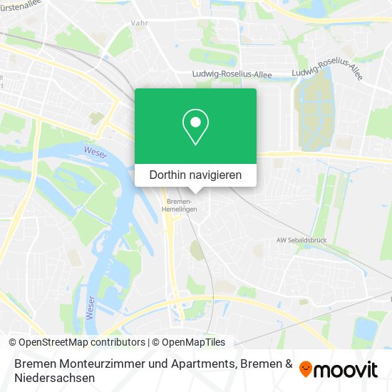 Bremen Monteurzimmer und Apartments Karte