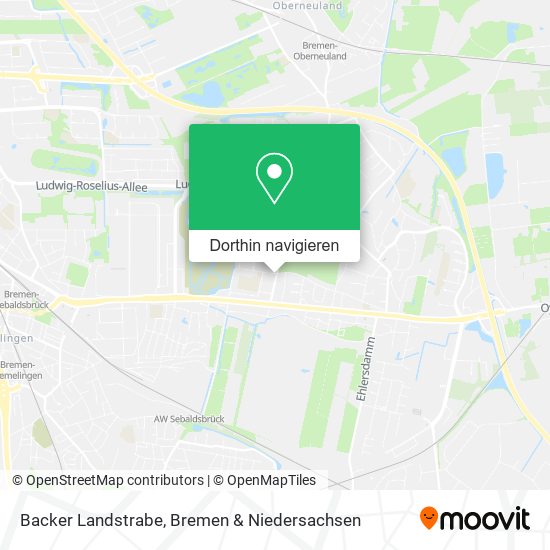 Backer Landstrabe Karte