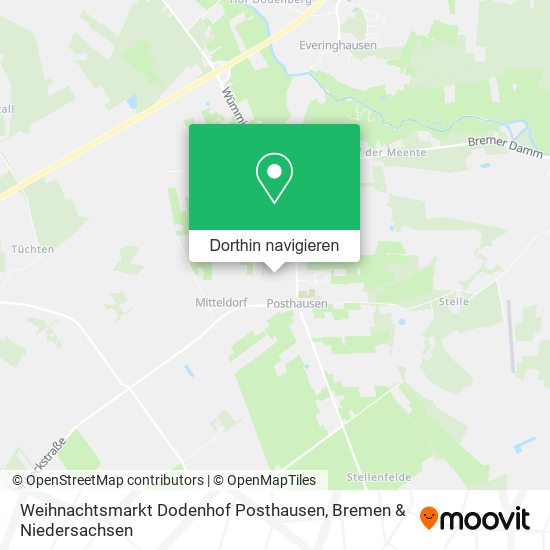 Weihnachtsmarkt Dodenhof Posthausen Karte