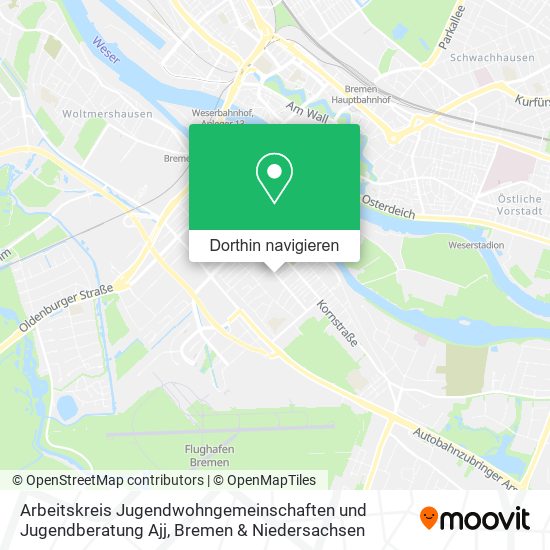 Arbeitskreis Jugendwohngemeinschaften und Jugendberatung Ajj Karte