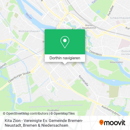 Kita Zion - Vereinigte Ev. Gemeinde Bremen-Neustadt Karte