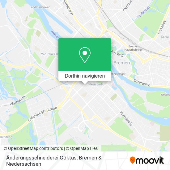 Änderungsschneiderei Göktas Karte