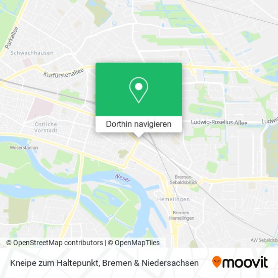 Kneipe zum Haltepunkt Karte