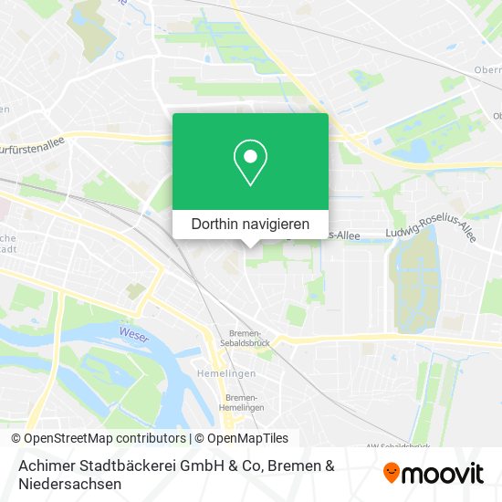 Achimer Stadtbäckerei GmbH & Co Karte