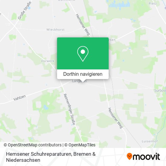 Hemsener Schuhreparaturen Karte