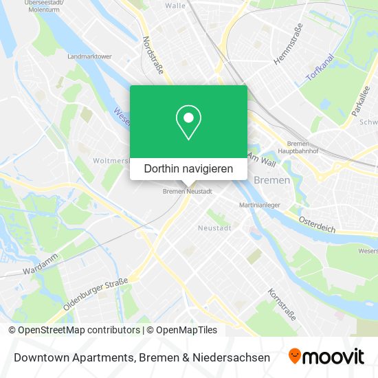 Downtown Apartments Karte
