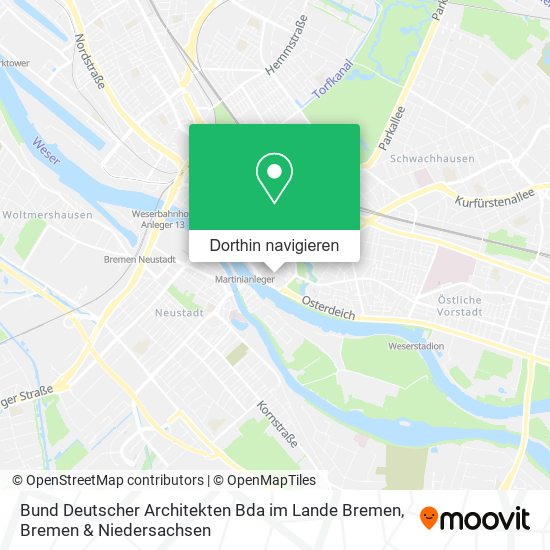 Bund Deutscher Architekten Bda im Lande Bremen Karte