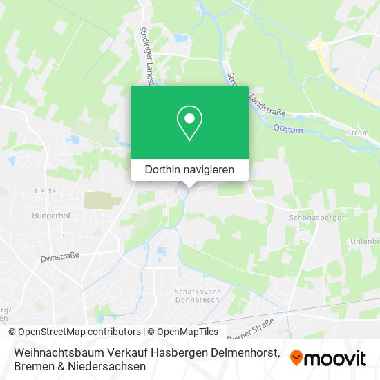 Weihnachtsbaum Verkauf Hasbergen Delmenhorst Karte