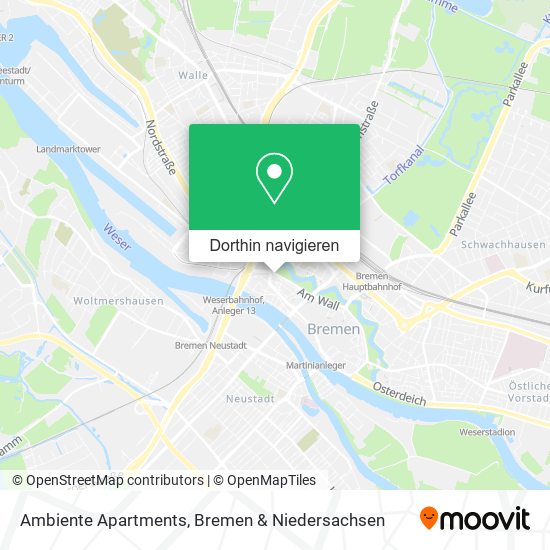 Ambiente Apartments Karte