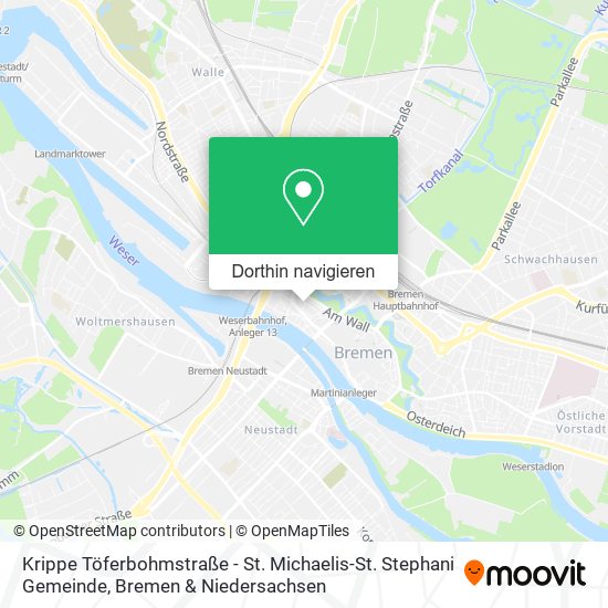 Krippe Töferbohmstraße - St. Michaelis-St. Stephani Gemeinde Karte