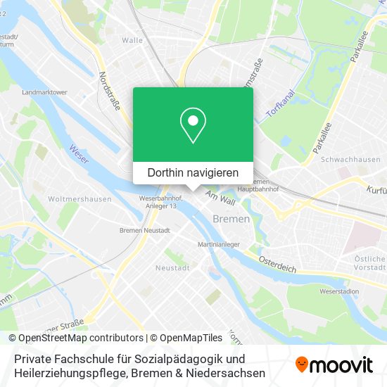 Private Fachschule für Sozialpädagogik und Heilerziehungspflege Karte