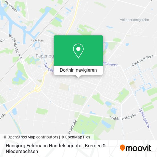 Hansjörg Feldmann Handelsagentur Karte