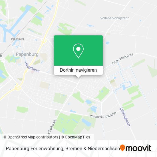 Papenburg Ferienwohnung Karte