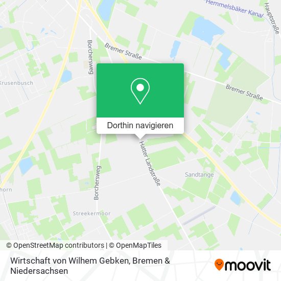 Wirtschaft von Wilhem Gebken Karte