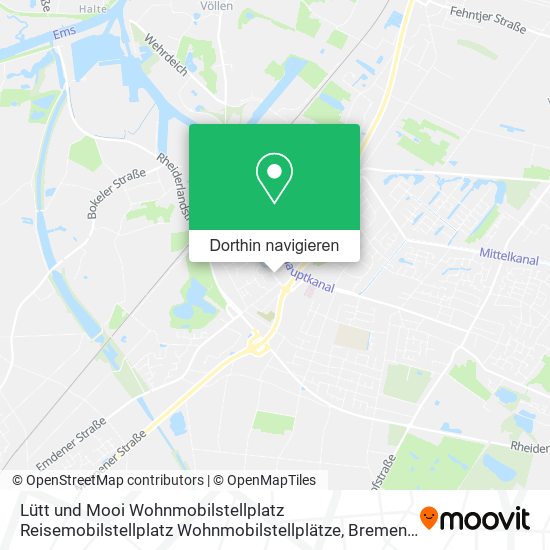 Lütt und Mooi Wohnmobilstellplatz Reisemobilstellplatz Wohnmobilstellplätze Karte