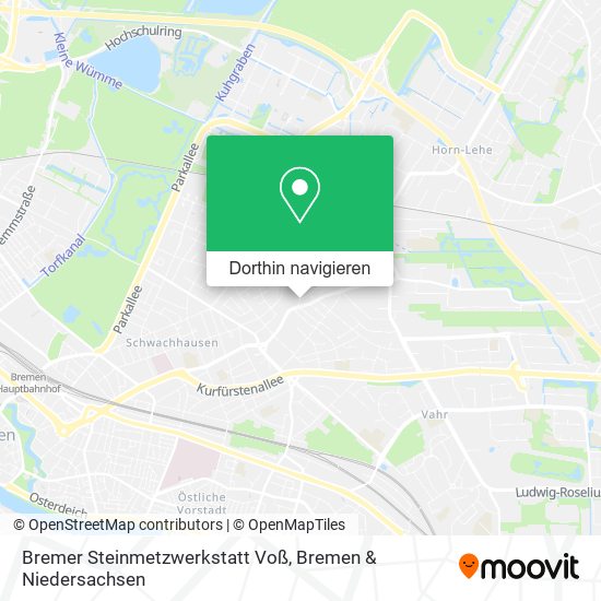 Bremer Steinmetzwerkstatt Voß Karte