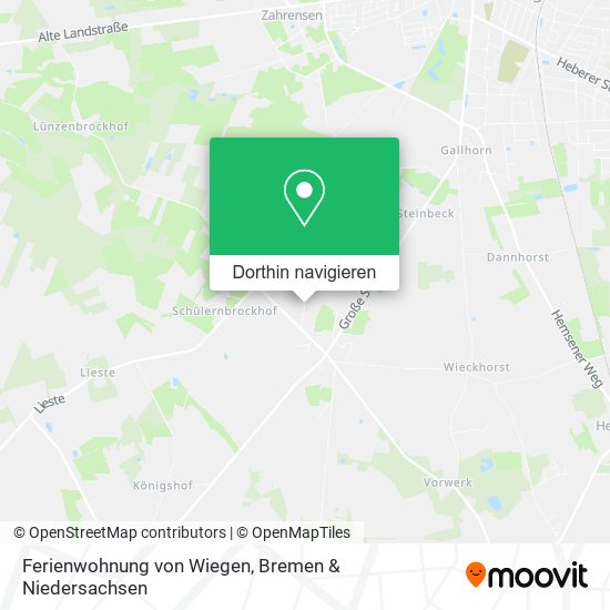 Ferienwohnung von Wiegen Karte