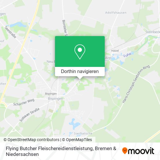 Flying Butcher Fleischereidienstleistung Karte