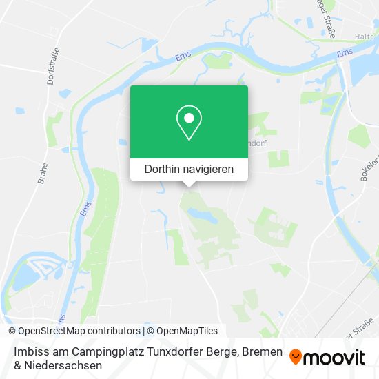 Imbiss am Campingplatz Tunxdorfer Berge Karte