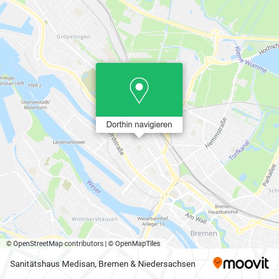 Sanitätshaus Medisan Karte