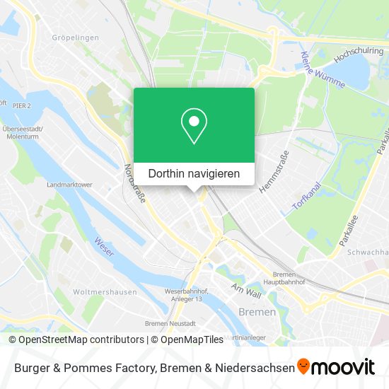 Burger & Pommes Factory Karte