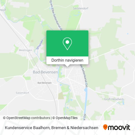 Kundenservice Baalhorn Karte