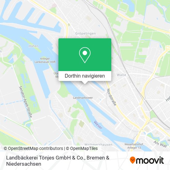 Landbäckerei Tönjes GmbH & Co. Karte