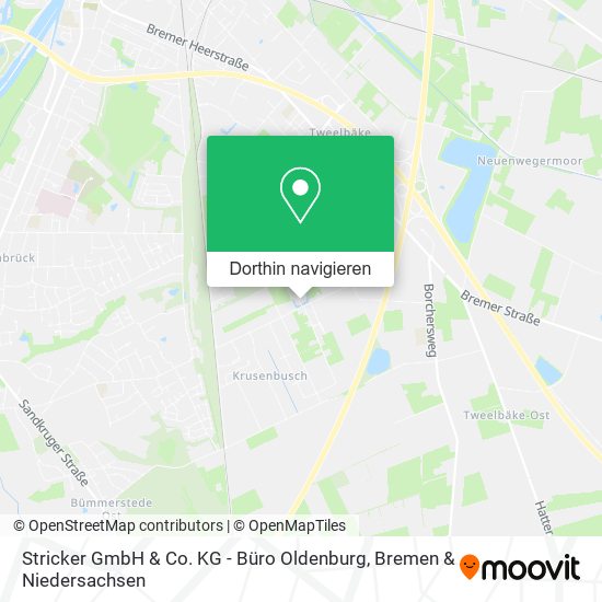 Stricker GmbH & Co. KG - Büro Oldenburg Karte