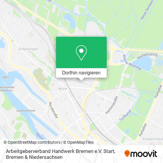 Arbeitgeberverband Handwerk Bremen e.V. Start Karte