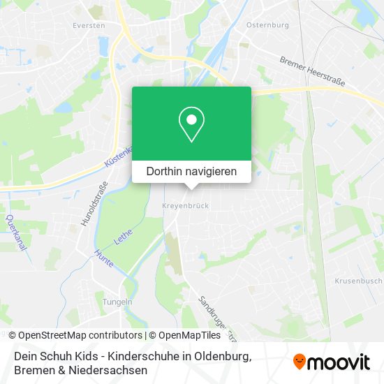 Dein Schuh Kids - Kinderschuhe in Oldenburg Karte