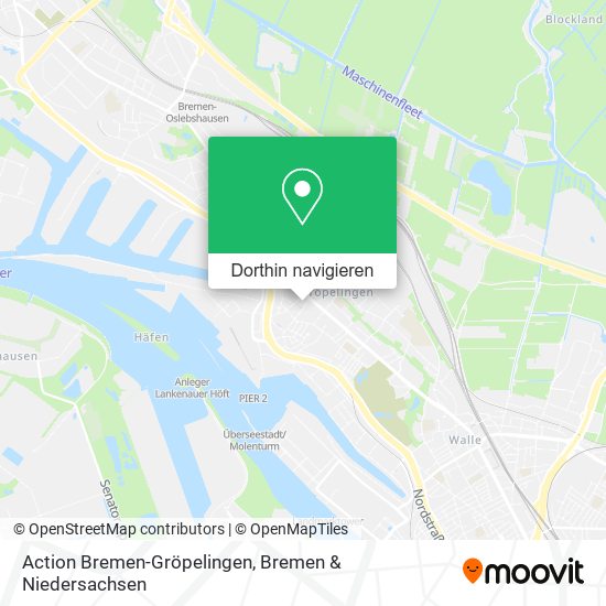 Action Bremen-Gröpelingen Karte