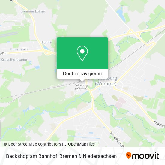 Backshop am Bahnhof Karte
