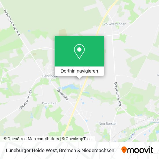Lüneburger Heide West Karte