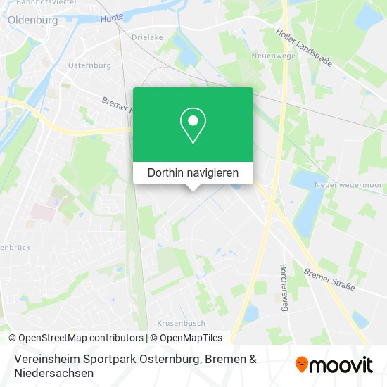 Vereinsheim Sportpark Osternburg Karte