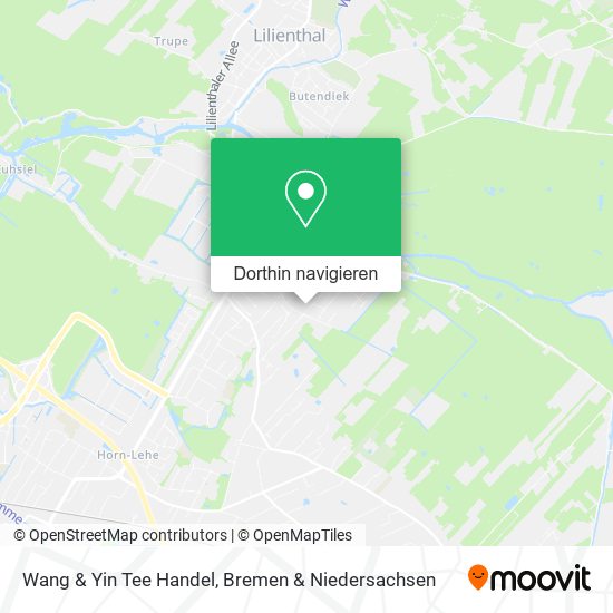 Wang & Yin Tee Handel Karte