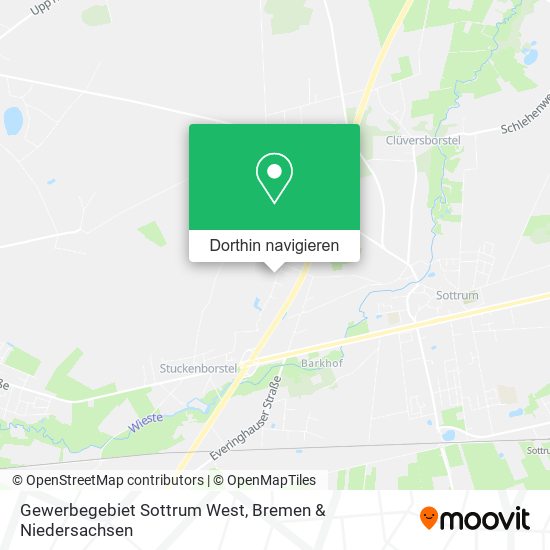 Gewerbegebiet Sottrum West Karte