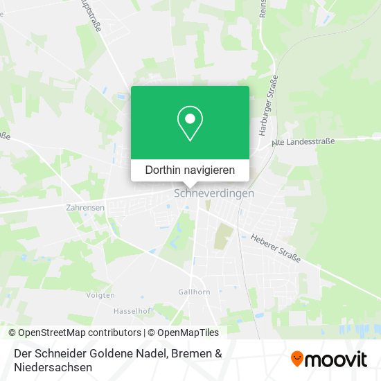 Der Schneider Goldene Nadel Karte