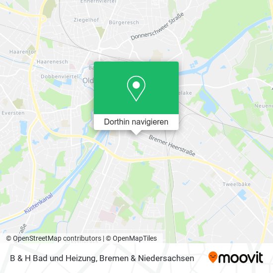 B & H Bad und Heizung Karte