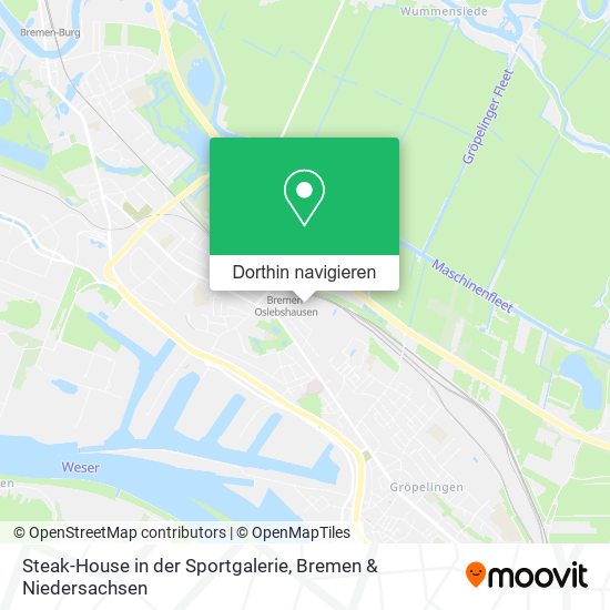 Steak-House in der Sportgalerie Karte