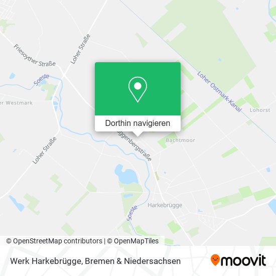 Werk Harkebrügge Karte