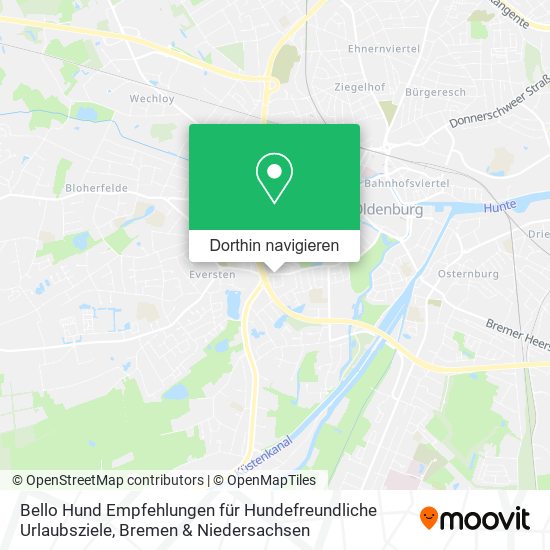Bello Hund Empfehlungen für Hundefreundliche Urlaubsziele Karte
