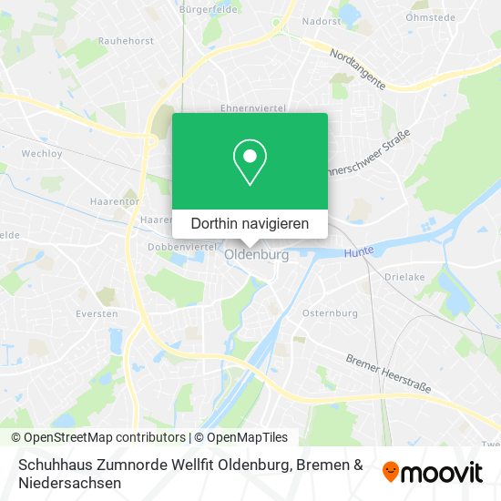 Schuhhaus Zumnorde Wellfit Oldenburg Karte