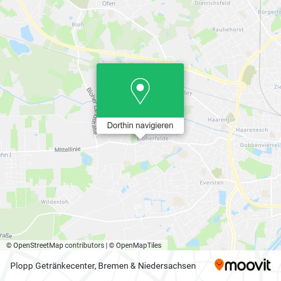 Plopp Getränkecenter Karte