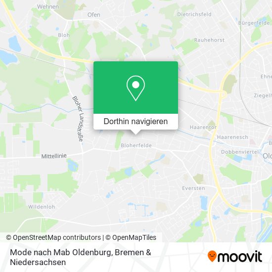 Mode nach Mab Oldenburg Karte