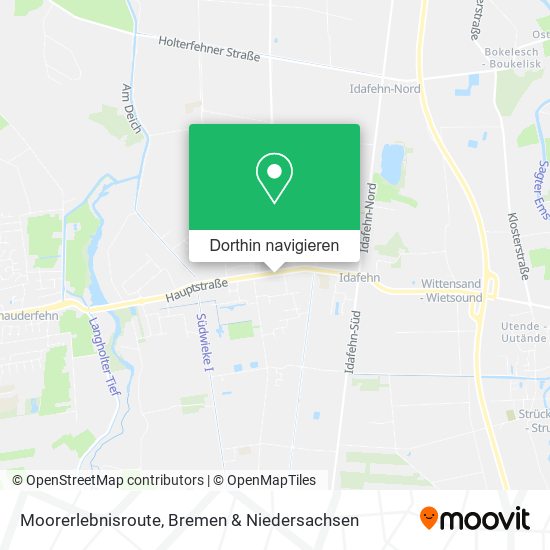 Moorerlebnisroute Karte