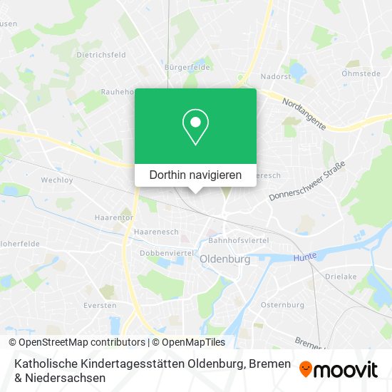 Katholische Kindertagesstätten Oldenburg Karte