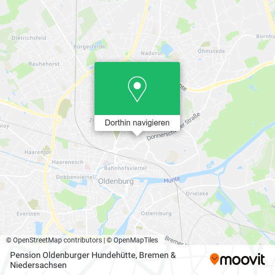Pension Oldenburger Hundehütte Karte
