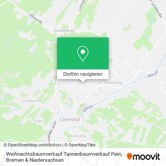 Weihnachtsbaumverkauf Tannenbaumverkauf Pein Karte