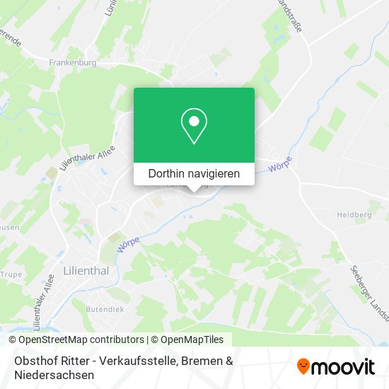 Obsthof Ritter - Verkaufsstelle Karte